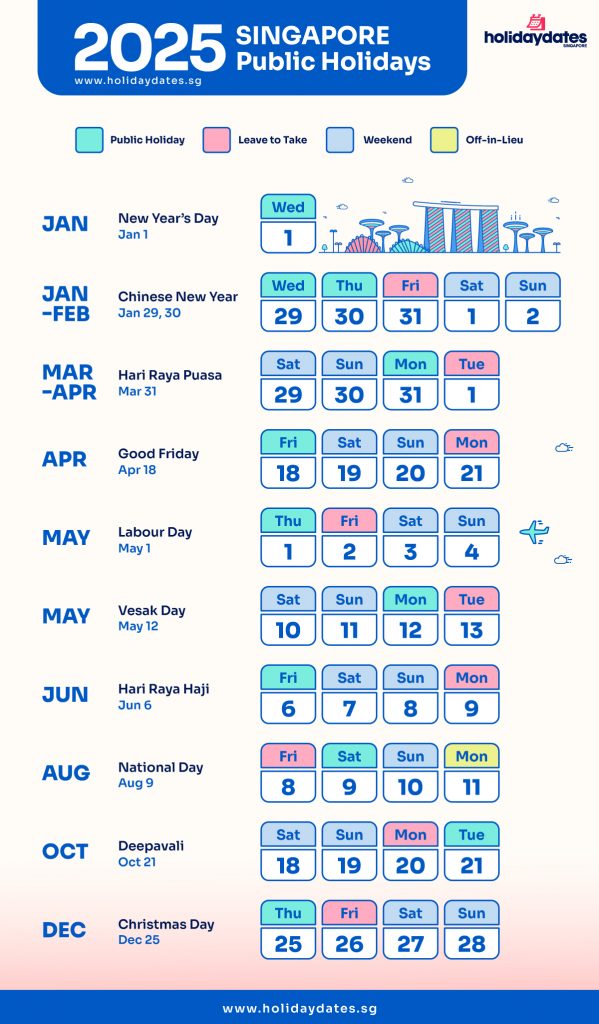 2025 Long Weekends in Singapore Singapore Public Holidays